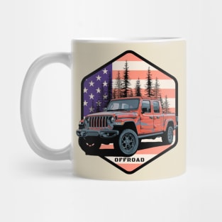 Jeep Gladiator (JT) - US Flag - Offroad Mug